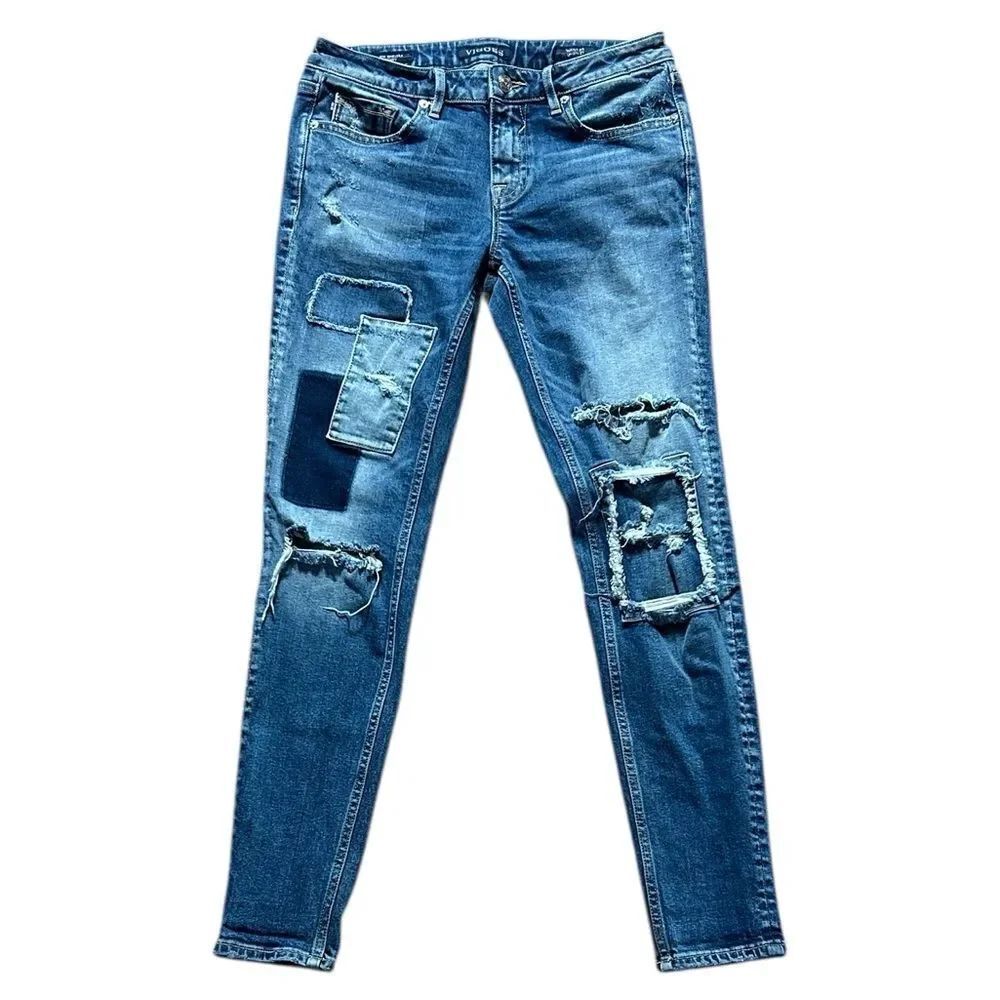 Vigoss The Chelsea Distressed Skinny Jeans